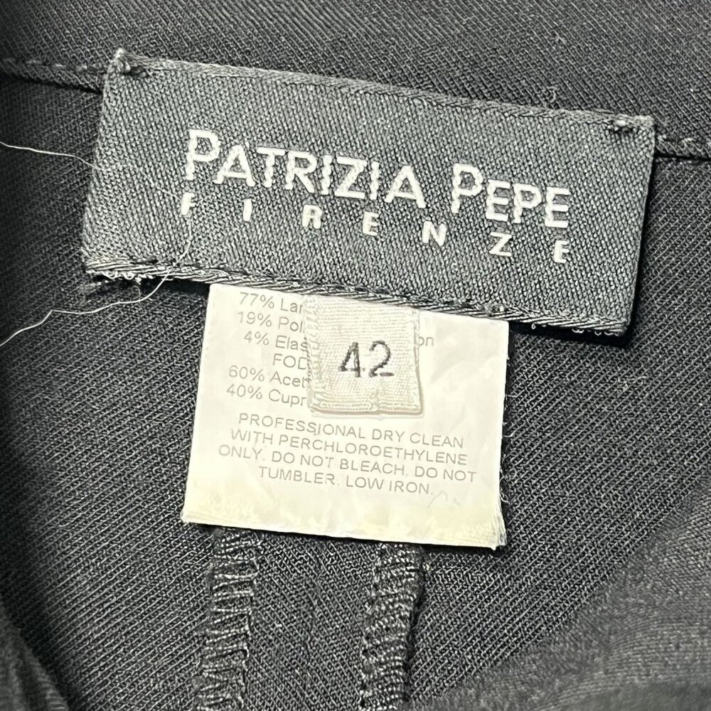 Patrizia Pepe Long Sleeve Button Up Coat Dress in Black - Picture 3 of 4